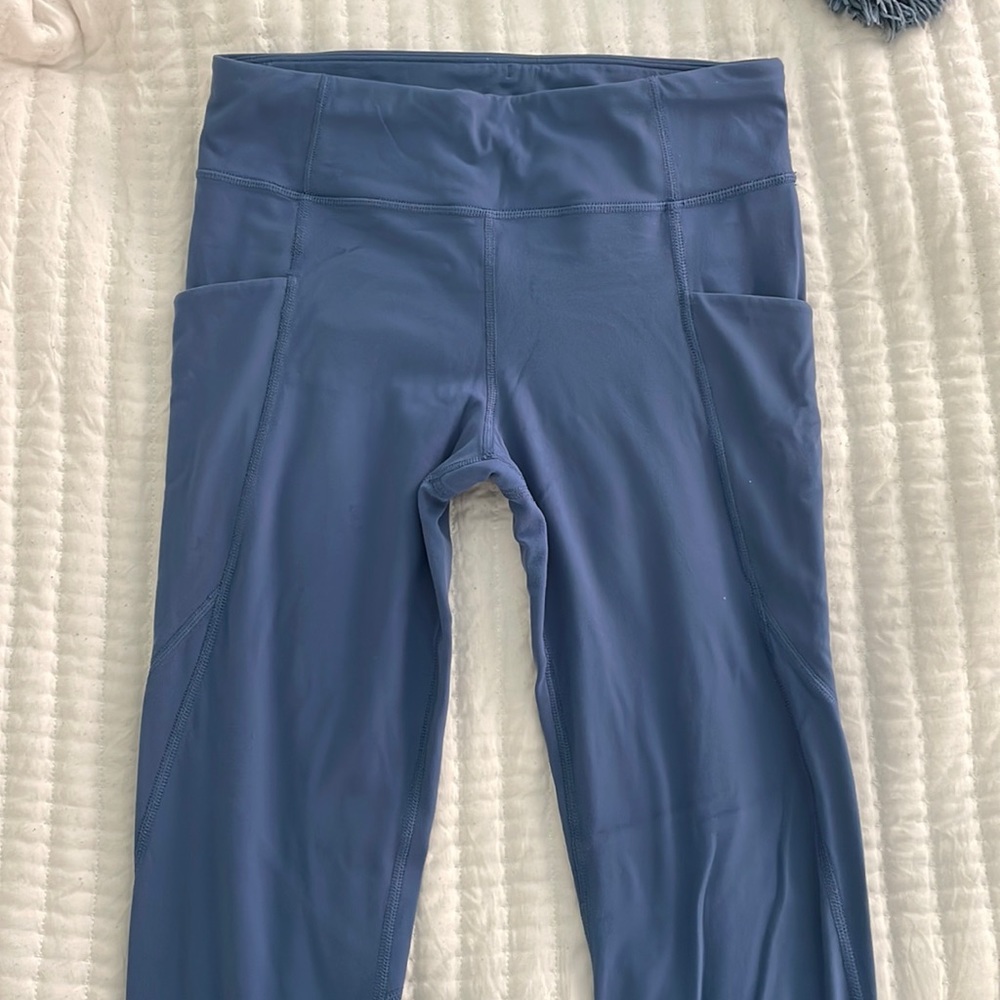 Blue Athleta Girl Leggings with Pockets